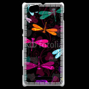 Coque Sony Xperia M Fond Libellules fashion