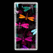 Coque Huawei Ascend P2 Fond Libellules fashion