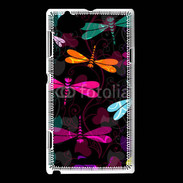 Coque Sony Xperia L Fond Libellules fashion