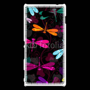 Coque Sony Xperia M2 Fond Libellules fashion