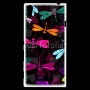 Coque Sony Xperia T3 Fond Libellules fashion
