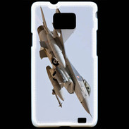 Coque Samsung Galaxy S2 Avion de chasse F16
