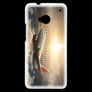 Coque HTC One Avion de ligne au dessus des nuages 75