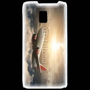 Coque LG P990 Avion de ligne au dessus des nuages 75