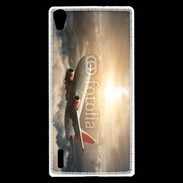 Coque Huawei Ascend P7 Avion de ligne au dessus des nuages 75