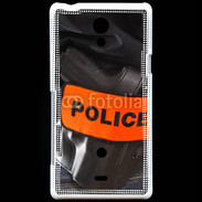 Coque Sony Xperia T Brassard Police 75