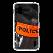 Coque LG Nexus 4 Brassard Police 75