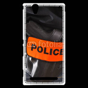 Coque Sony Xperia T2 Ultra Brassard Police 75