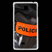 Coque LG F5 Brassard Police 75