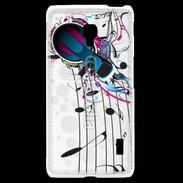 Coque LG F6 Notes et musiques 75
