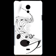 Coque Sony Xperia T Note de musique 75
