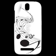 Coque HTC One SV Note de musique 75