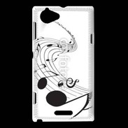 Coque Sony Xperia L Note de musique 75