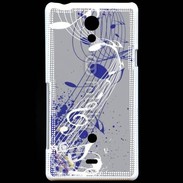 Coque Sony Xperia T Note de musique 77
