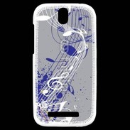 Coque HTC One SV Note de musique 77