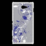 Coque Sony Xperia M2 Note de musique 77