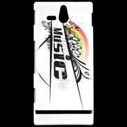 Coque Sony Xperia U Thème musique 75