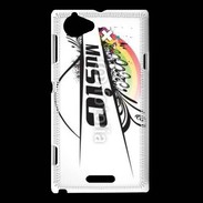 Coque Sony Xperia L Thème musique 75