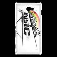 Coque Sony Xperia M2 Thème musique 75