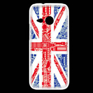 Coque HTC One Mini 2 Angleterre sur Drapeau 1