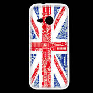 Coque HTC One Mini 2 Angleterre sur Drapeau 1