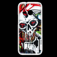 Coque HTC One Mini 2 Tête de mort Graffiti couleur