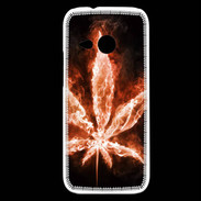 Coque HTC One Mini 2 Cannabis en feu
