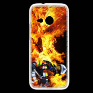 Coque HTC One Mini 2 Pompier soldat du feu