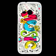 Coque HTC One Mini 2 Graffiti Musique