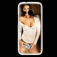 Coque HTC One Mini 2 Brune sexy 5