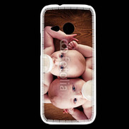 Coque HTC One Mini 2 Bébés avec biberons