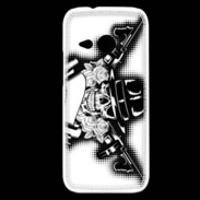Coque HTC One Mini 2 Tête de mort Gangster