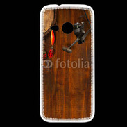 Coque HTC One Mini 2 Canne à pêche et hameçons pêcheur