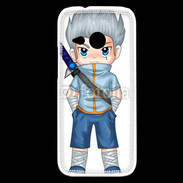 Coque HTC One Mini 2 Chibi style illustration of a superhero 2