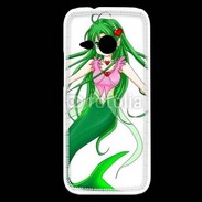 Coque HTC One Mini 2 Fille manga verte