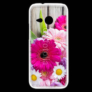 Coque HTC One Mini 2 Bouquet de fleur sur bois