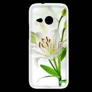 Coque HTC One Mini 2 Fleurs de Lys blanc