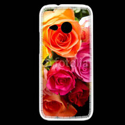 Coque HTC One Mini 2 Bouquet de roses multicouleurs