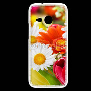 Coque HTC One Mini 2 Fleurs des champs multicouleurs