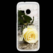 Coque HTC One Mini 2 Belle rose Jaune 50