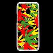Coque HTC One Mini 2 Fond de cannabis coloré