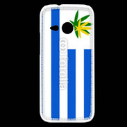 Coque HTC One Mini 2 Drapeau Uruguay cannabis 2