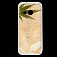 Coque HTC One Mini 2 Fond cannabis vintage