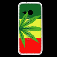 Coque HTC One Mini 2 Drapeau reggae cannabis