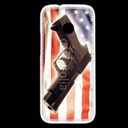 Coque HTC One Mini 2 Pistolet USA