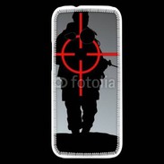 Coque HTC One Mini 2 Soldat dans la ligne de mire