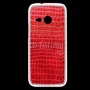 Coque HTC One Mini 2 Effet crocodile rouge
