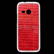 Coque HTC One Mini 2 Effet crocodile rouge