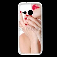 Coque HTC One Mini 2 Sexy et glamour bouche rouge à lèvre et vernis à ongles rouges