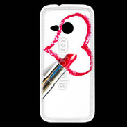 Coque HTC One Mini 2 Coeur avec rouge à lèvres